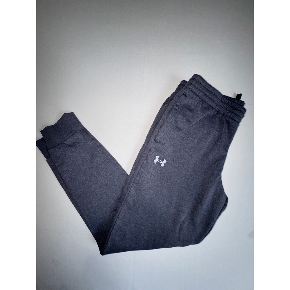Under Armour Youth Gray Rival Fleece Jogger Sweatpants Youth Activewear Athletic